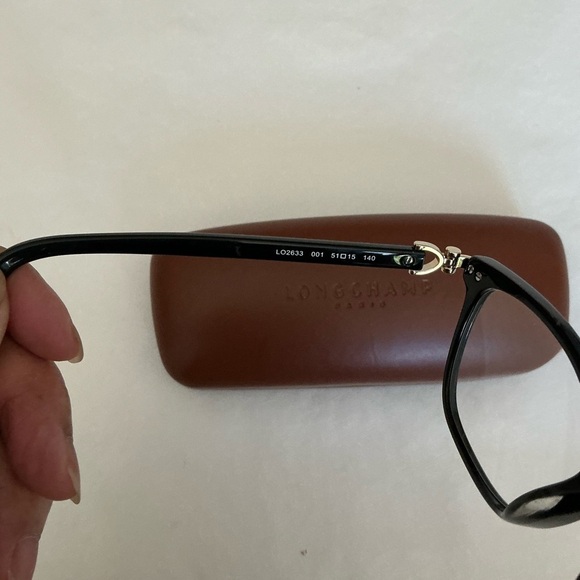Longchamp Eye Glasses Black Frame with Case